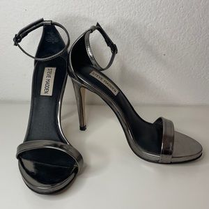 Steve Madden Gunmetal Strap Heels